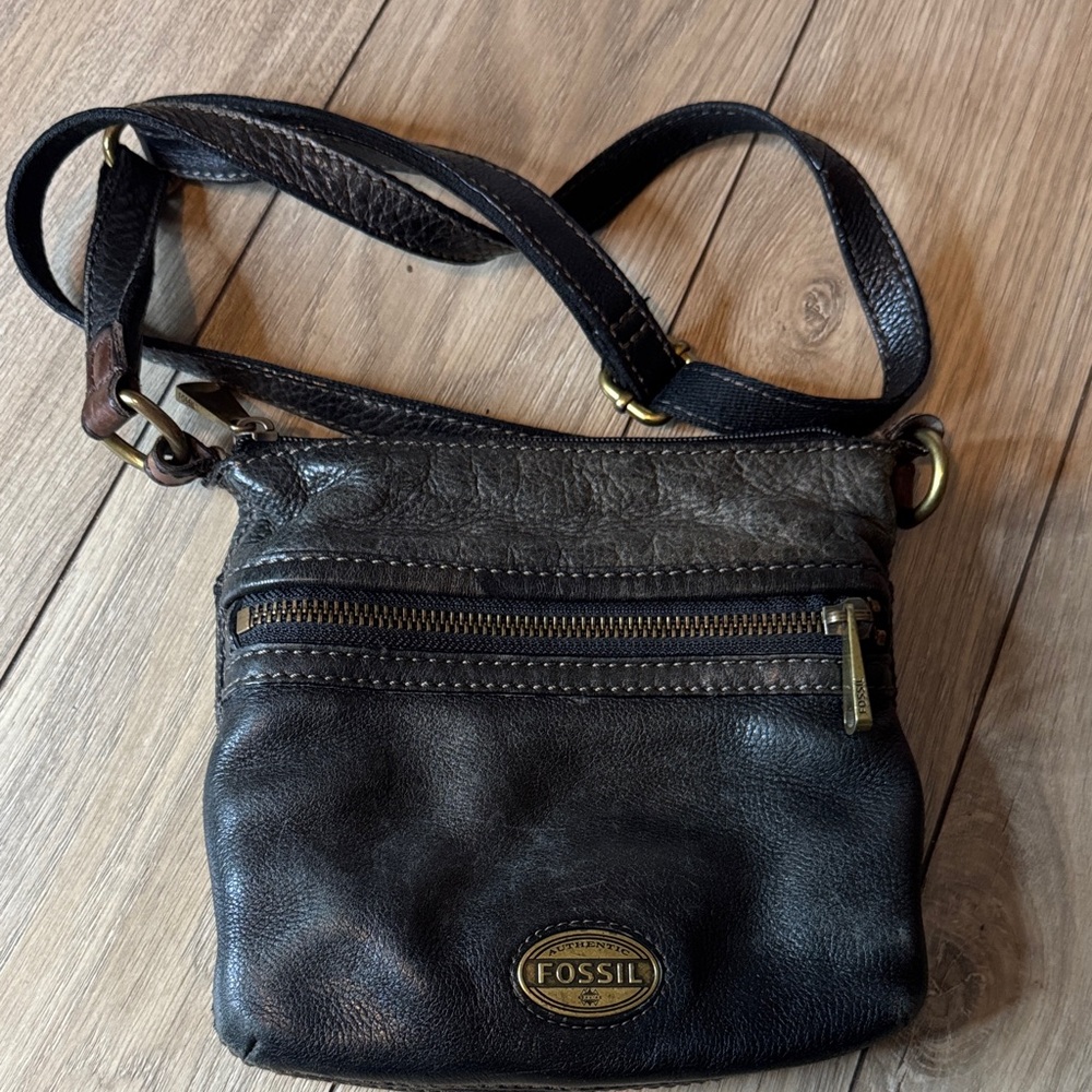 Fossil Leather Crossbody Bag